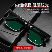 新款方框偏光太阳镜 男士网红墨镜 抖音中单同款女防紫外线眼镜厂