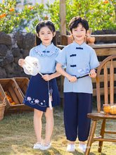 六一儿童演出服小学生大合唱校服班服夏季中国风汉服表演民族服装