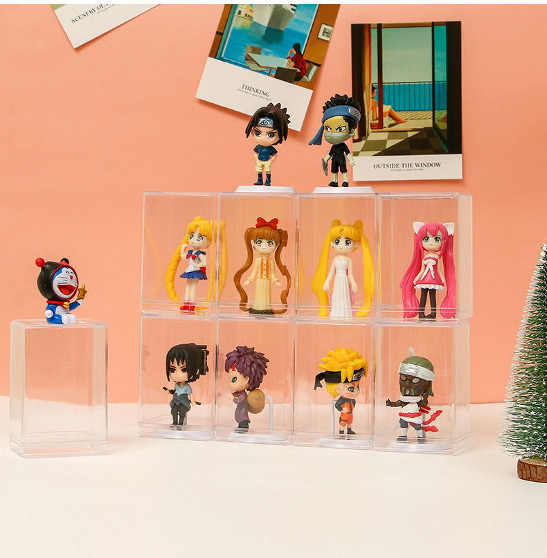 透明收纳盒长方形盲盒收纳盒手办透明展示盒玩具亚克力桌面