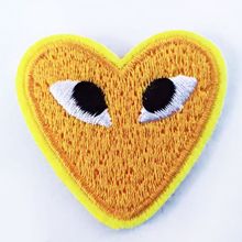 可定制刺绣 川久爱心眼睛补丁贴手工DIY鞋帽饰品服装辅料工厂直销