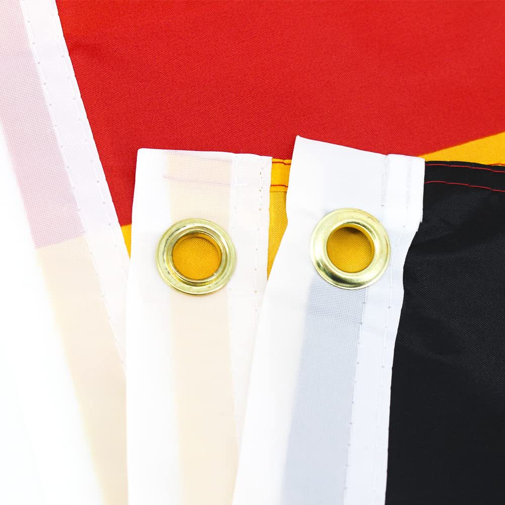 Amazon German Flag State Flag 90 * 150cm Buckle Polyester Digital Printing Germany Flag Customization