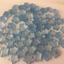 厂家批发 天然海蓝宝星星裸石 晶体通透 干净无杂质 品质如图