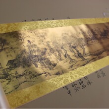 清明上河图 黄金版卷轴 仿古画 金箔彩绘复刻卷轴画 直播收藏批发