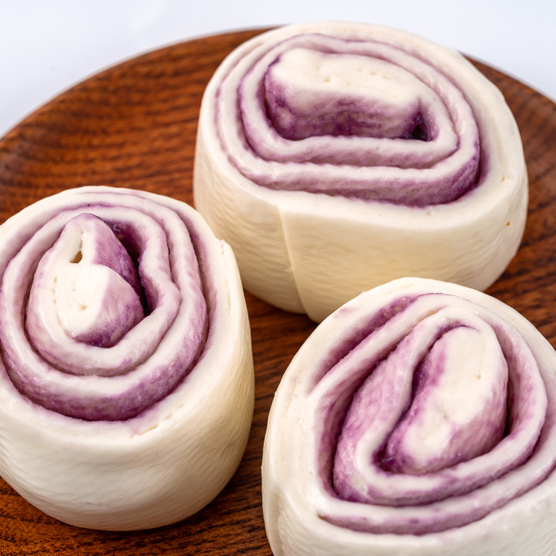 新发现 奶香紫薯卷早餐卷子速冻包点半成品批发 500g/包
