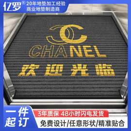 入门防滑脚垫迎宾售楼处除尘垫丙纶地垫可做logo商用地毯酒店商场