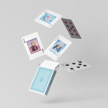 工厂印制三维变图光栅塑料扑克牌裸眼3D立体变图桌游卡牌来图印刷