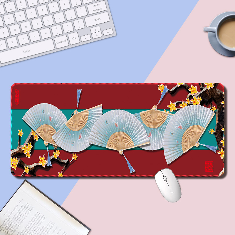 国潮鼠标垫大号中国风故宫廷山水墨画复古风唯美中式办公桌面桌垫
