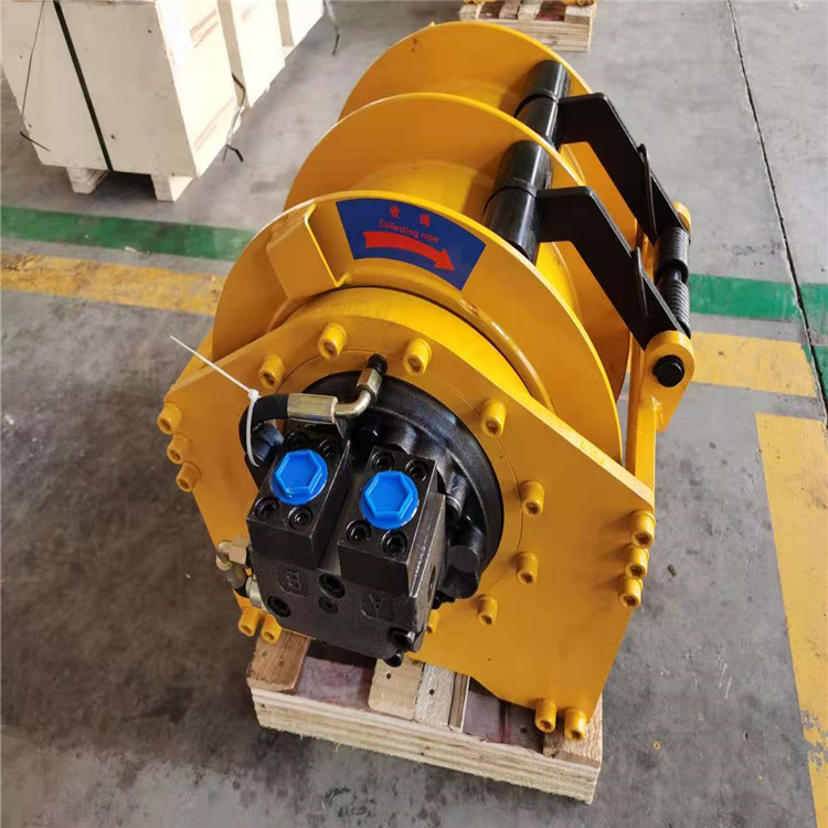 5吨内藏式液压卷扬机随车吊安装5吨快速液压绞车五星马达现货