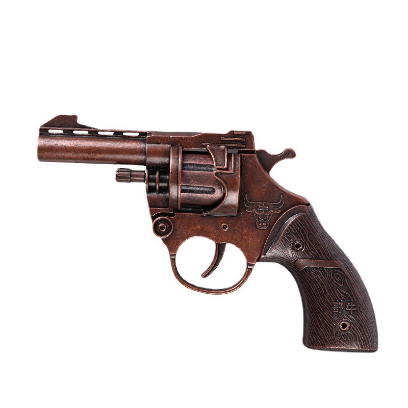 左轮砸响炮全金属砸炮子手枪儿童经典怀旧童年景区玩具枪厂家直销