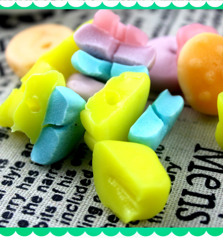 新品星星串烧软糖休闲零食水果味橡皮棒糖彩虹肉肉烘培装饰糖果支