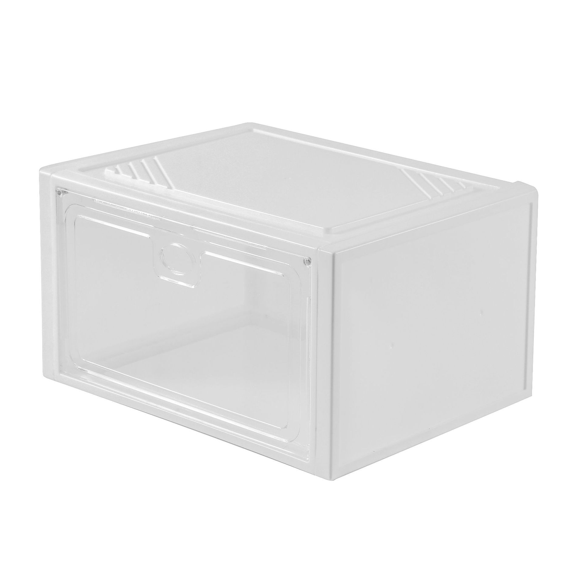 Xidu Hard Plastic Storage Shoe Box Transparent Wholesale Acrylic Drawer Storage Box Flip Shoe Box Household Supplies