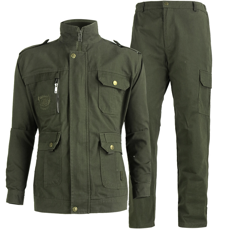 耐烫新型军迷劳保工作农民工工地迷彩服套装男绿电焊加厚耐磨