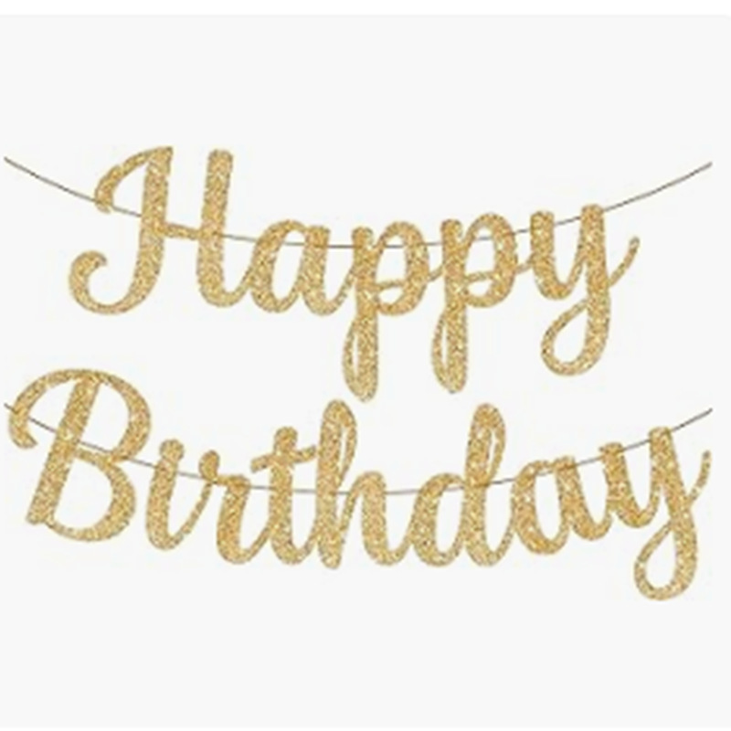 ins宝宝周岁生日派对装饰 happy birthday字母生日快乐拉旗横幅-阿里