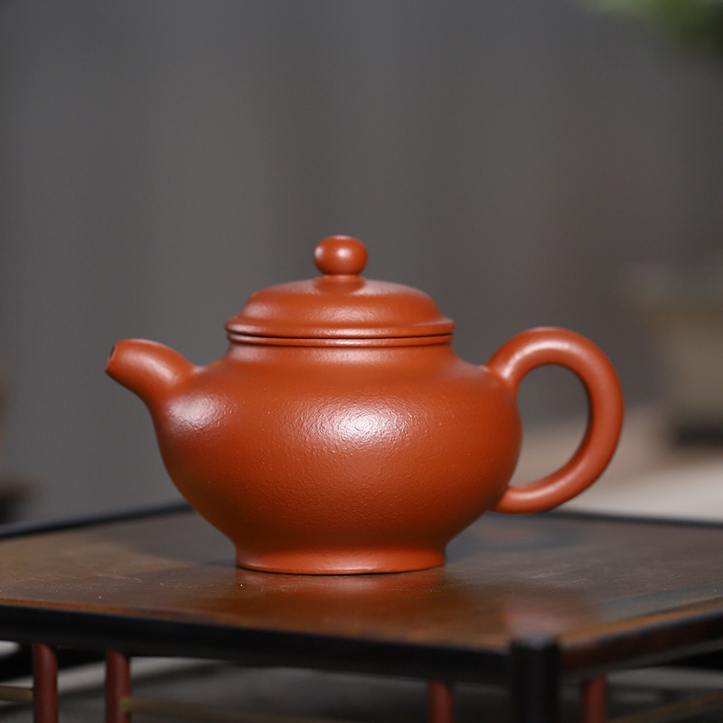 紫砂壶宜兴工堂代发方勇平手工茶壶单壶赵庄朱泥掇子紫砂茶具批发