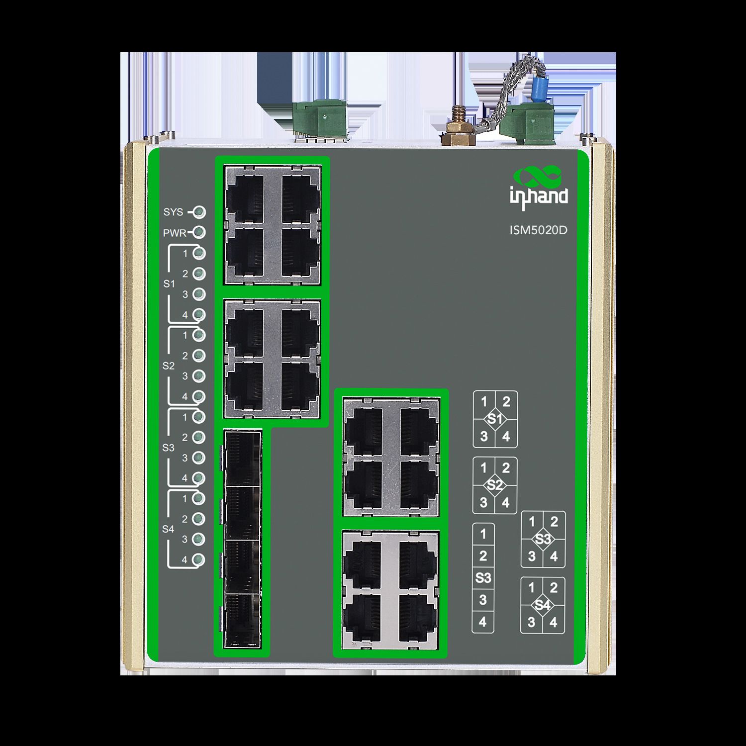 映翰通(inhand)交换机二层全千兆2光8电网管型ism5010d-阿里巴巴
