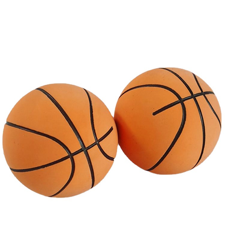 空心橡胶弹力迷你小篮球6厘米高弹玩具免充气儿童户外手拿球批发