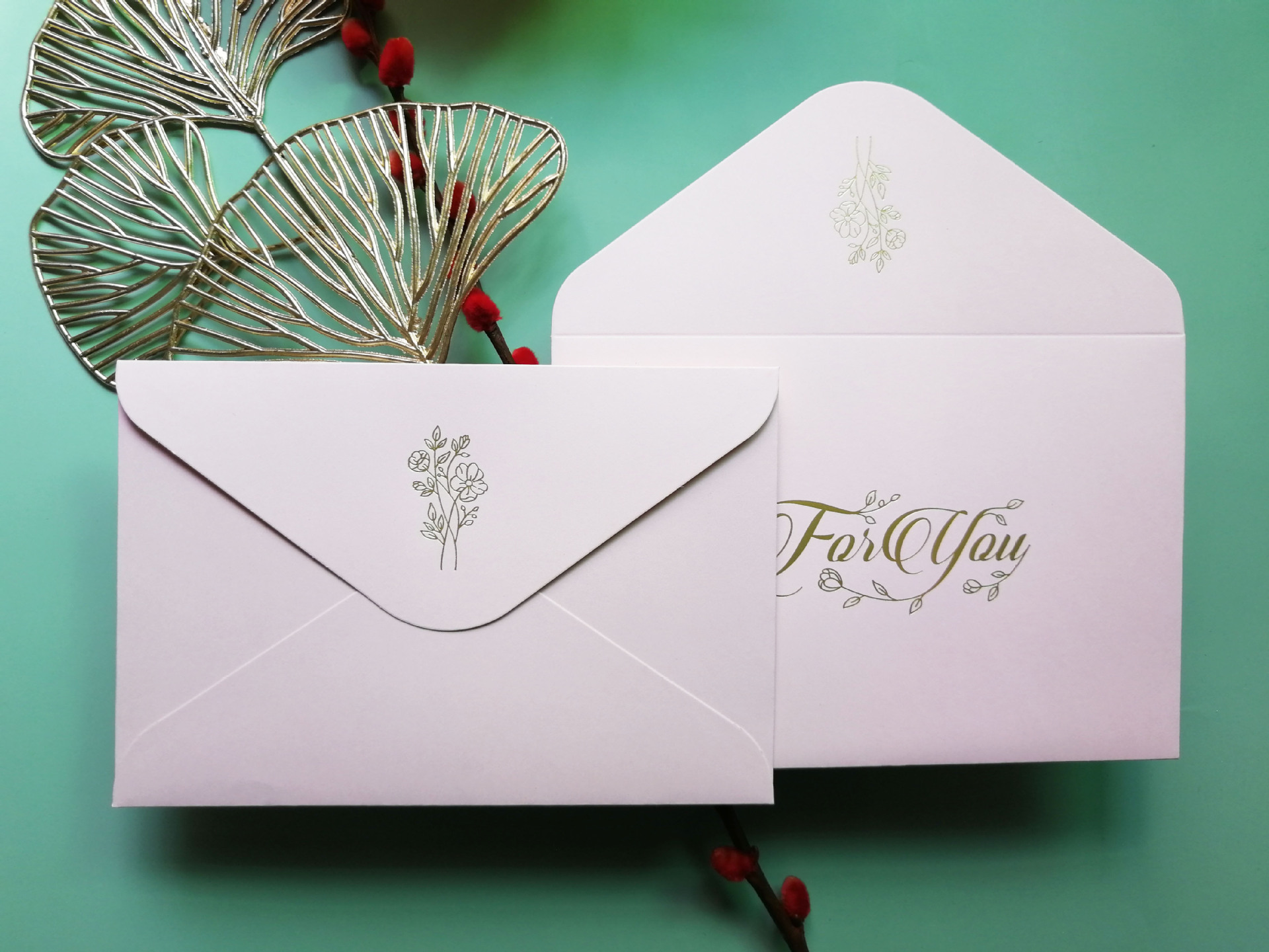 珠光纸信封牛皮纸信封彩色邀请函信封西式复古信封印刷烫金印logo