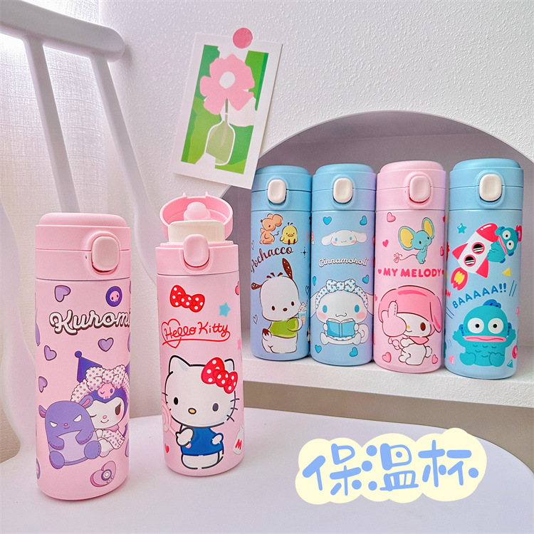 Sanrio Vacuum Cup Student Large Capacity Drinking Cup Student Winter Drinking Cup 304 Stainless Steel Water Cup