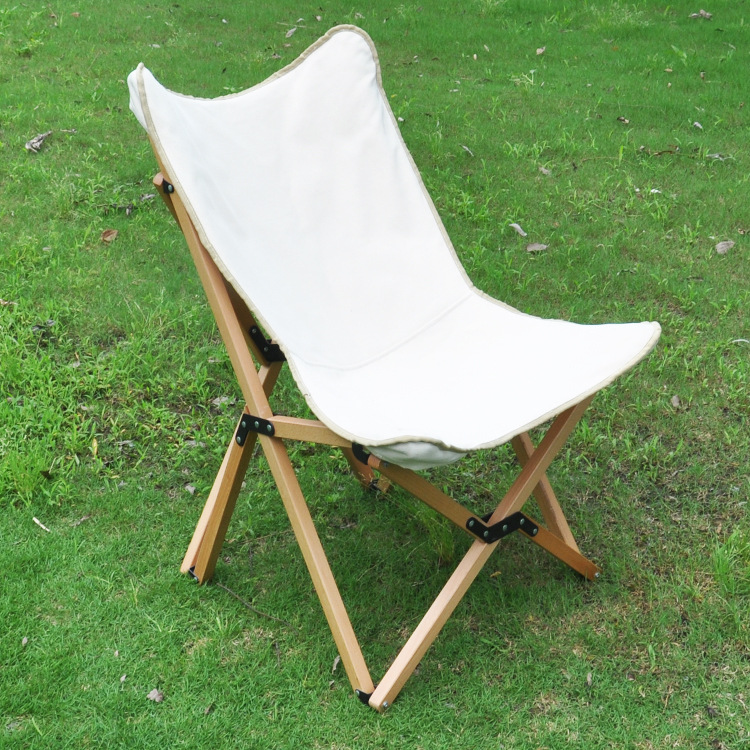 现货批发露营椅便携式折叠蝴蝶椅休闲躺椅野营沙滩椅户外折叠座椅