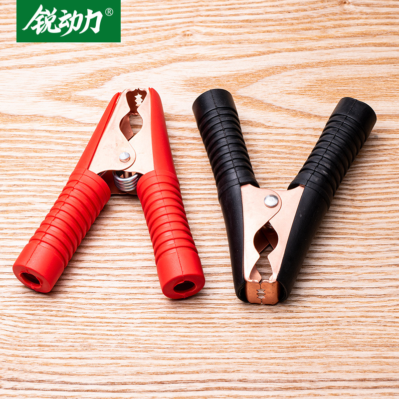 镀铜大号鳄鱼夹全新100a 全包电流夹 汽车电瓶夹电池电流连接卡子