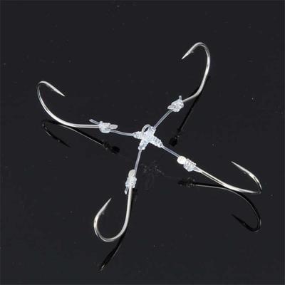 手绑锚钩四爪锚鱼钩四海钩四拉钩锚鱼钩鲢鳙巨物成品钓组-阿里巴巴