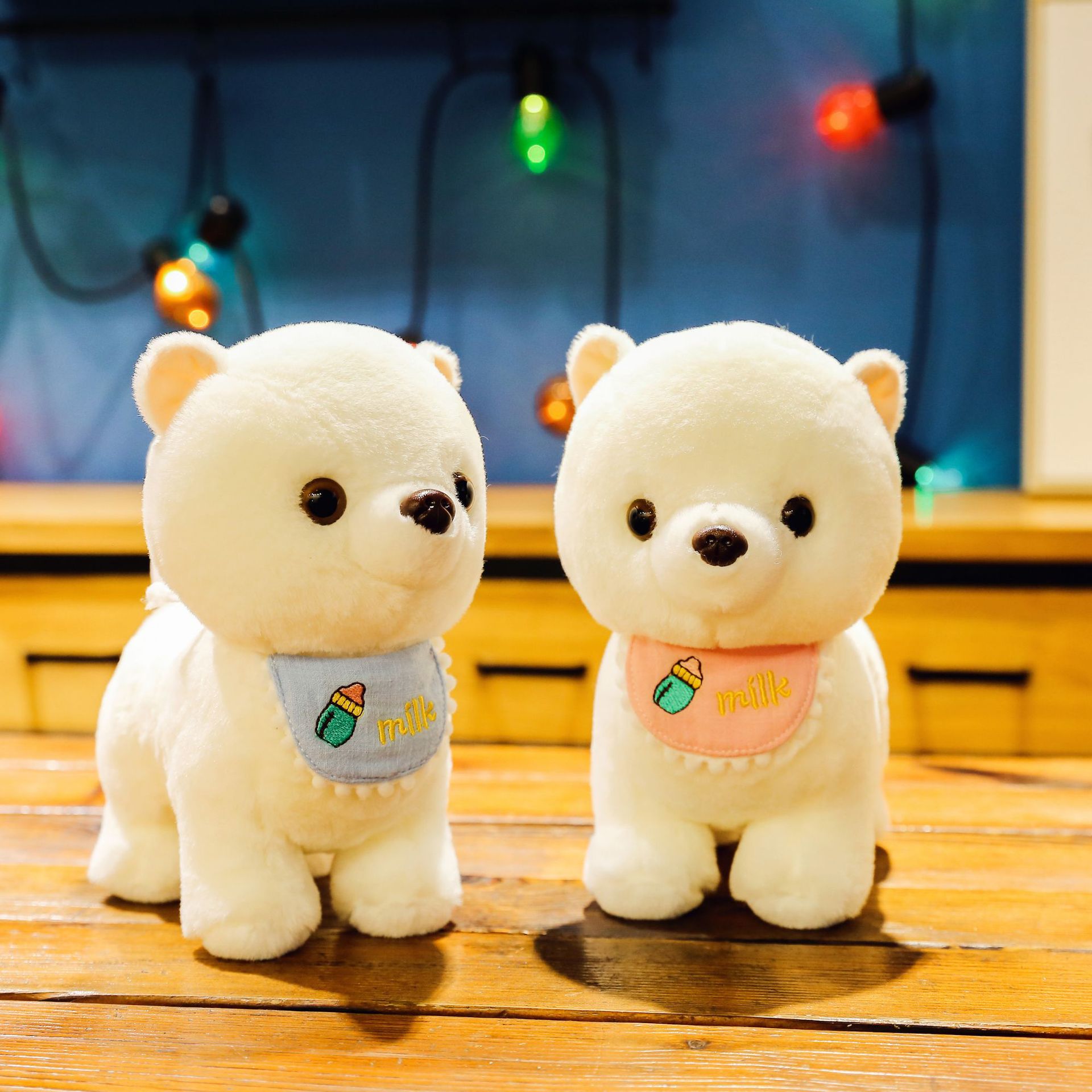 可爱狗狗公仔儿童毛绒玩具仿真小奶狗布娃娃玩偶生日礼物女生