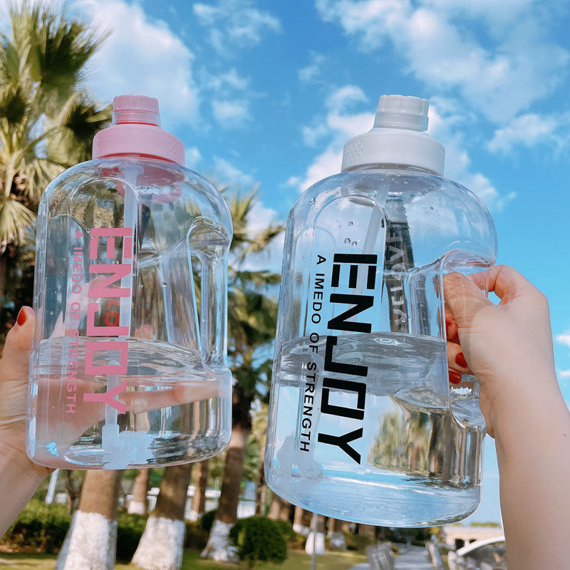 Ton Bucket Cup Pc Large-Capacity Water Cup T Ton Cup Fitness Portable Kettle Ton Water Cup Internet Celebrity Sports Bottle Ton Cup