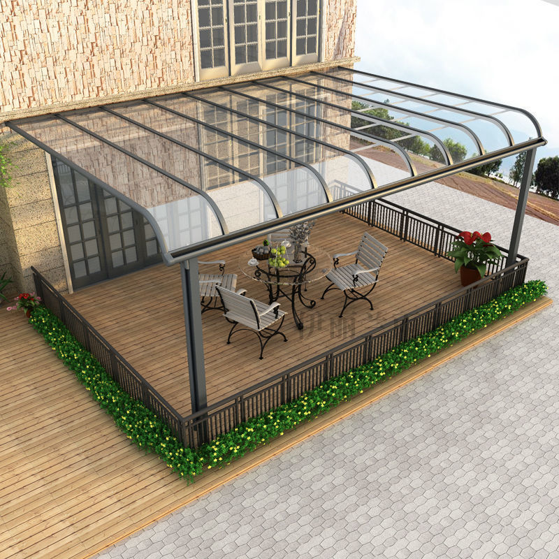 铝合金雨棚阳台遮阳棚天台家用庭院露台棚别墅小区遮雨棚户外车棚