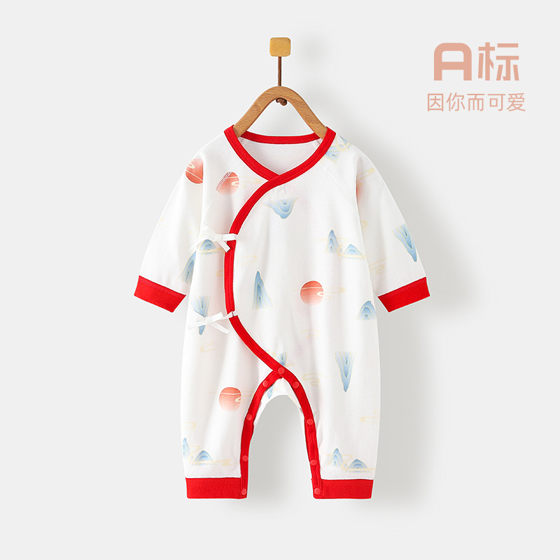 新生儿衣服初生婴儿连体衣纯棉春秋款宝宝哈衣婴幼儿爬服-阿里巴巴