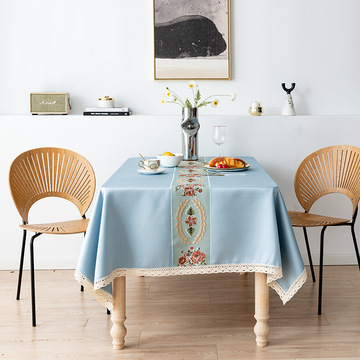 新款中国风高端餐桌布家用长方形桌布轻奢台布书桌布亚马逊跨境批