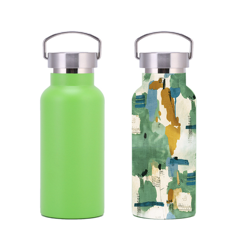 Customizable Logo Multi-Capacity Spray Paint/Powder Coated Mikenda Double-Layer Stainless Steel Water Bottle Insulation