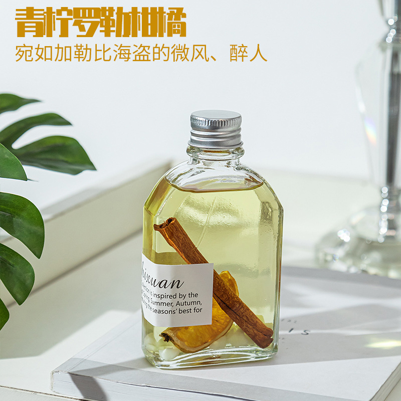 Factory Wholesale Luminous Aromatherapy Fire-Free Dried Flower Rattan Household Bedroom Organic Essence Oil Aroma Air Freshing Agent