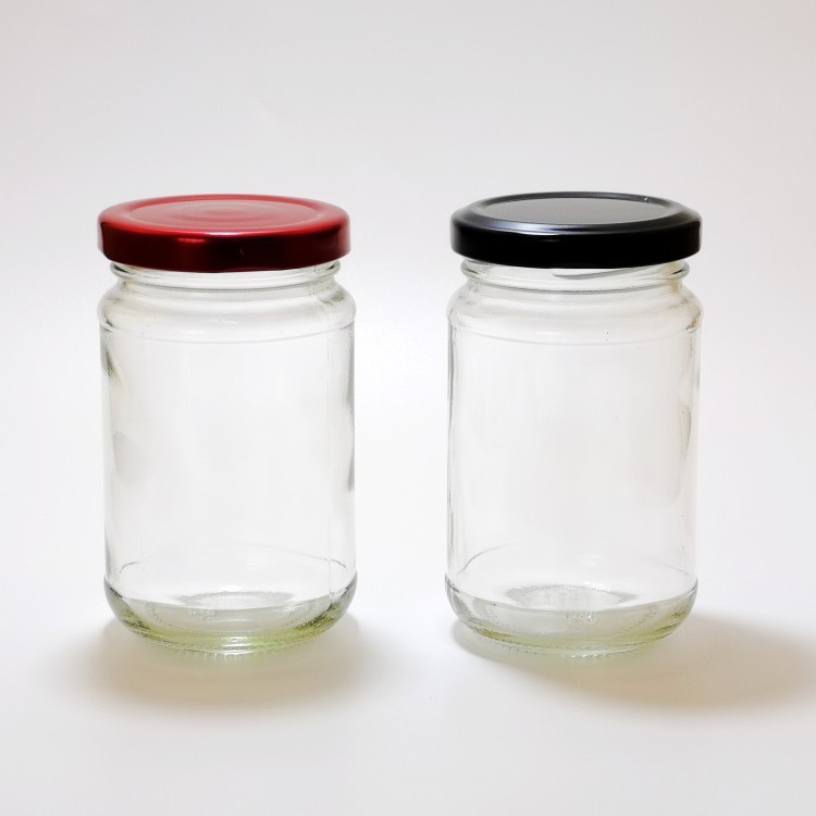 批发仲景酱菜玻璃瓶 香菇酱瓶 带盖 密封玻璃罐 蜂蜜罐 柠檬膏