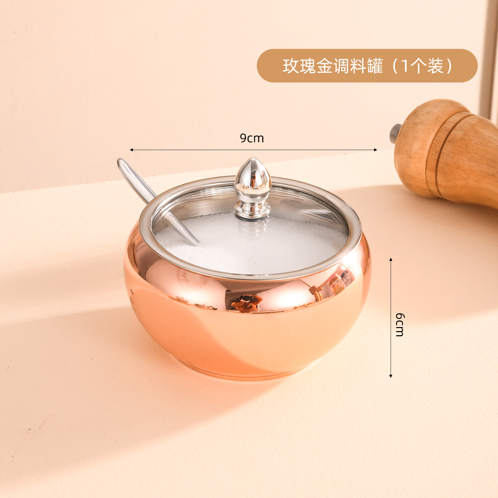 Export Stainless Steel Seasoning Pot Large Capacity Household Salt Jar Msg Sugar Seasoning Jar Kitchen Supplies Storage Box