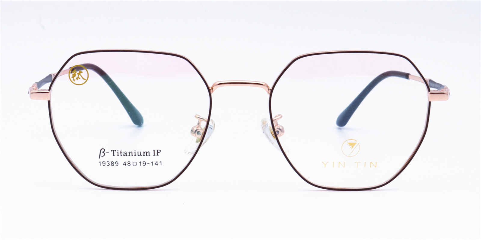 新款β钛配镜多边形平光镜男女小号宽边眼镜框b钛光学眼镜架