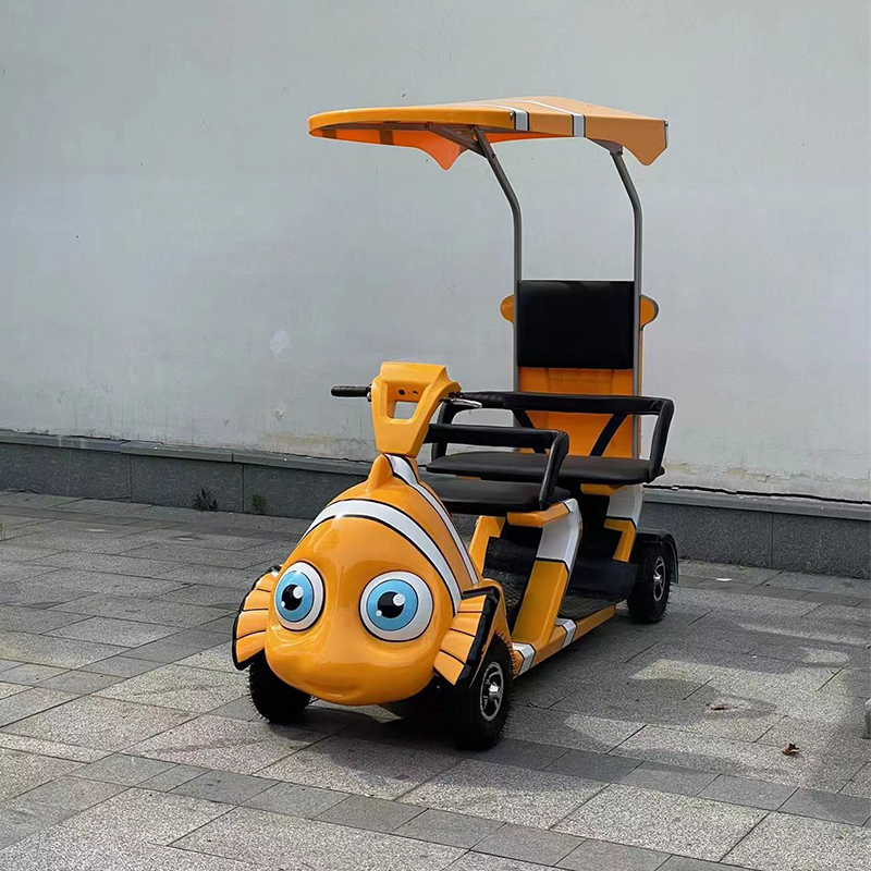 公园代步车看房度假共享车2人座电动公园动物园卡通代步车酒店-阿里巴