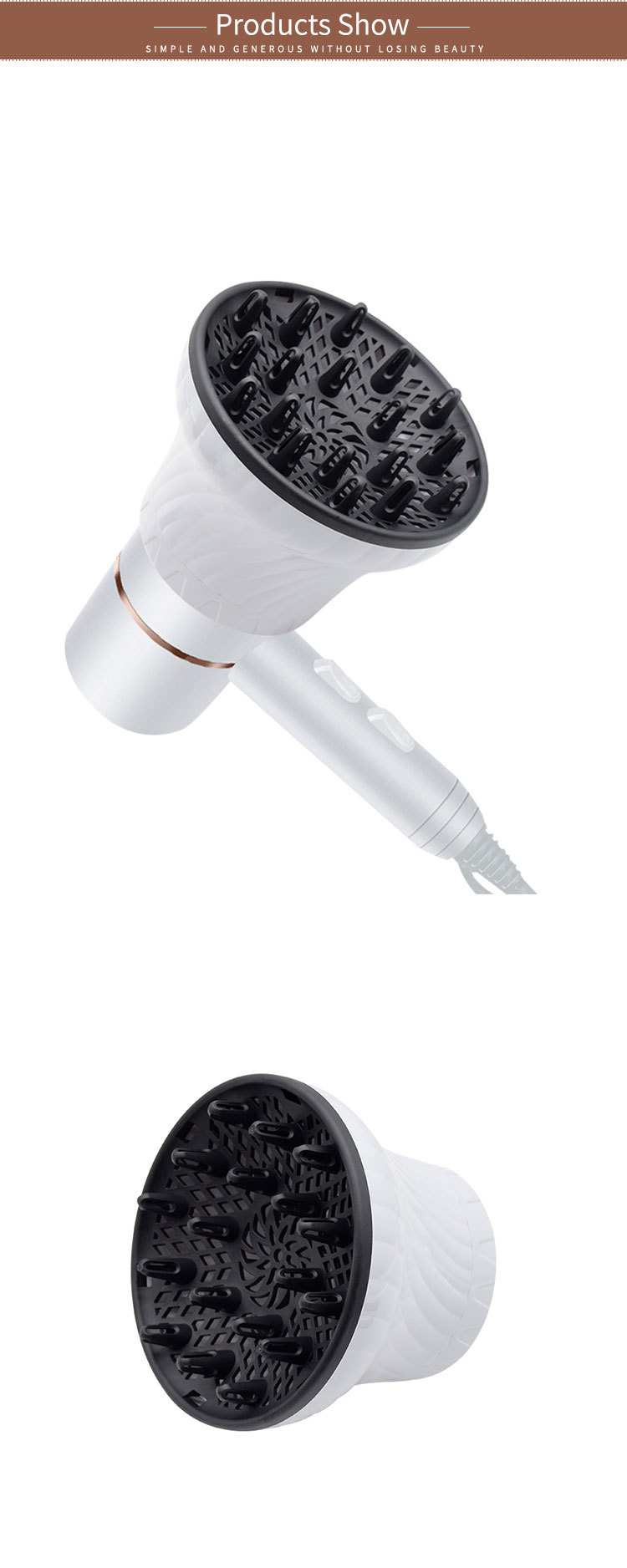 吹风罩跨境接口吹风机风罩 吹卷发风罩 可调节烘发烘干罩卷发风罩