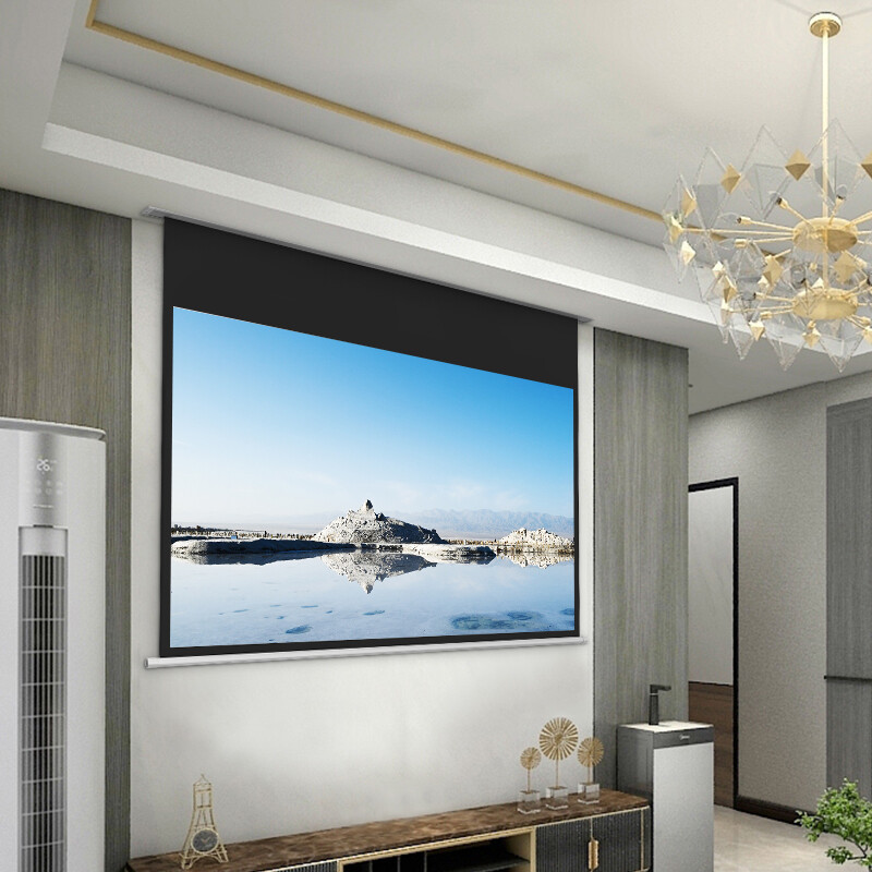 极米坚果投影幕方壳投影幕200寸电动幕高清8k纳米投影仪抗光幕布