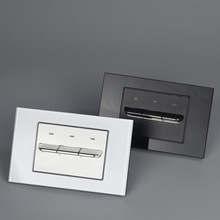 中兴b1系列开关插座面板 86型暗装 白钢琴键 荧光指示 万家辅材汇