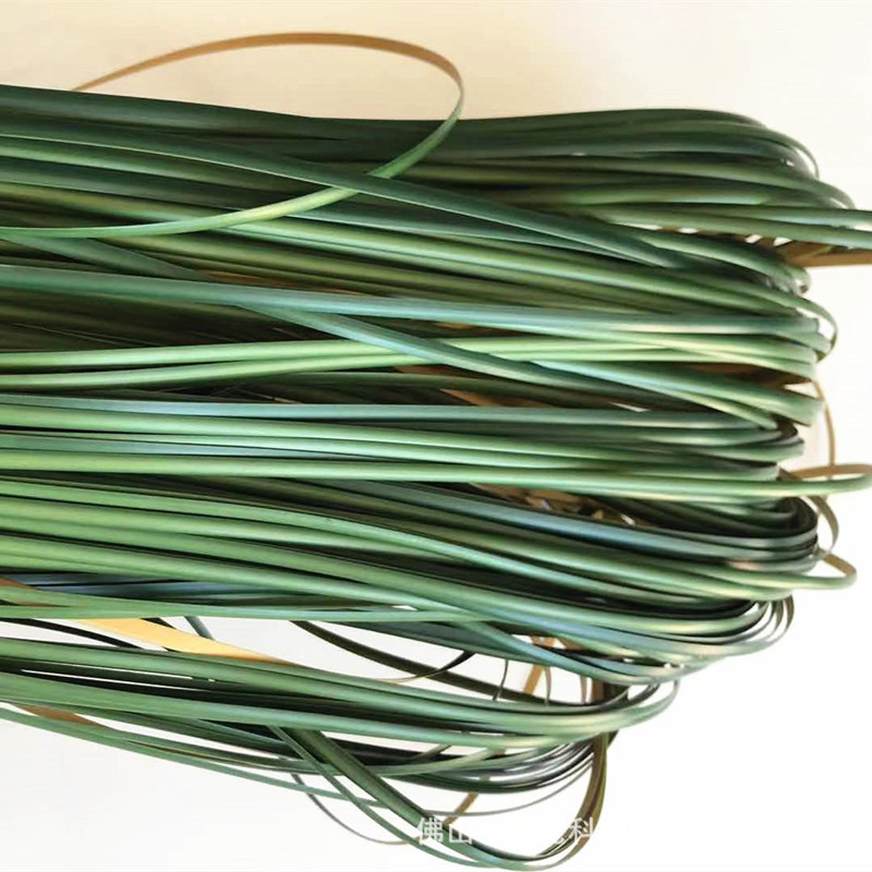 厂家直供5毫米塑料藤条胶藤编织包包花瓶材料藤皮藤织带批发定制