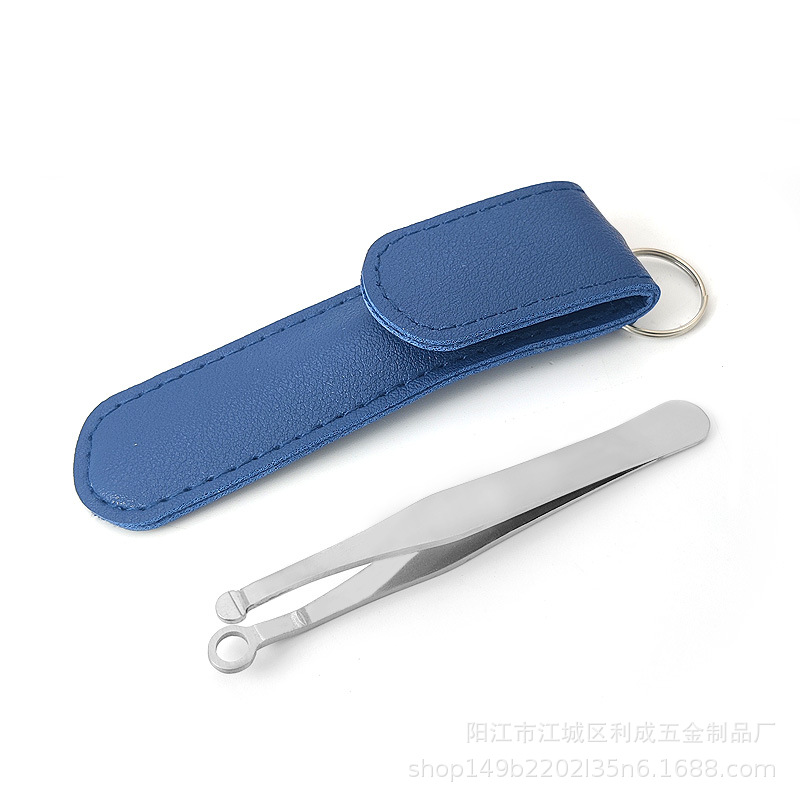 厂家现货鼻毛夹圆头鼻毛镊子不锈钢鼻毛修剪器鼻毛修剪工具