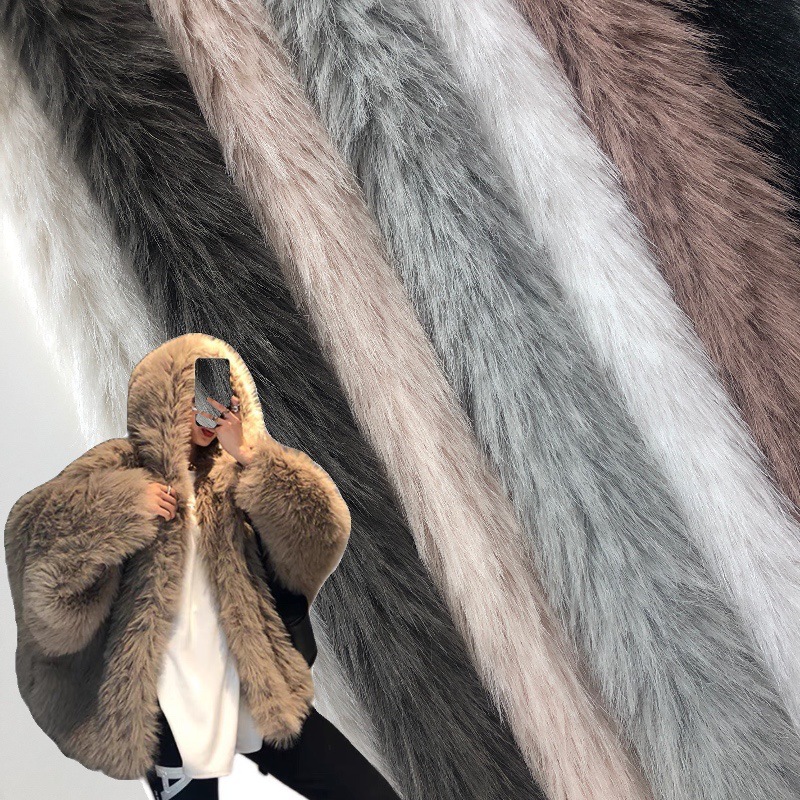 托卡仿羊毛托斯卡纳狐狸毛雪狼狐服装外套家纺抱枕玩具毛绒面料