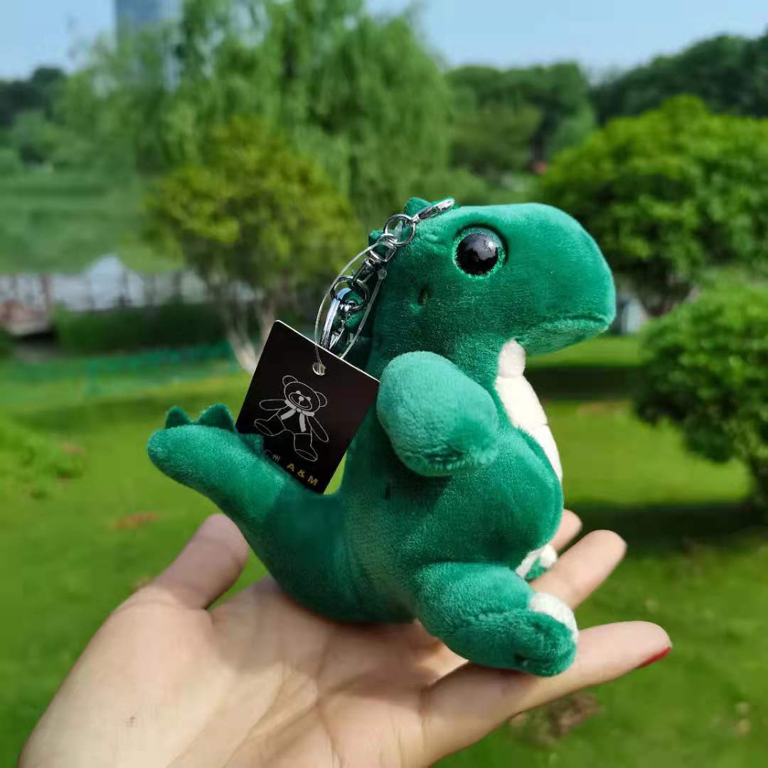 创意大眼恐龙毛绒玩具卡通小恐龙公仔钥匙扣书包挂件个性情侣礼品