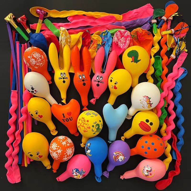 [Factory Wholesale] Children's Balloon Package Toy Balloon Rabbit Funny Cartoon Balloon Stall Small Gift