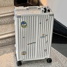 日本安尚川铝框行李箱26寸密码拉杆箱万向轮30旅行箱20男女皮箱子