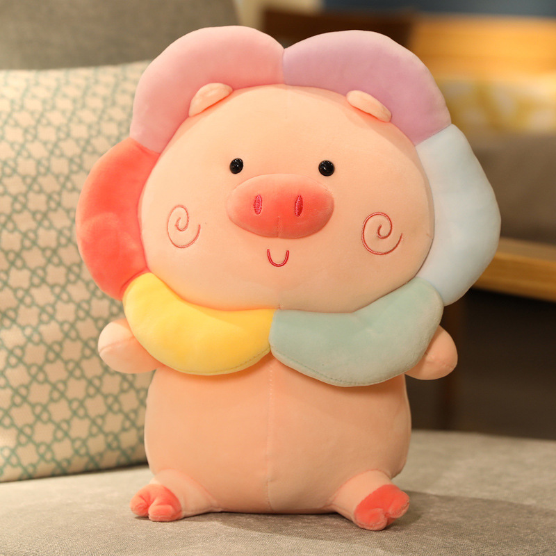 2021新款可爱猪猪玩偶创意毛绒玩具猪公仔布娃娃儿童生日礼物批发