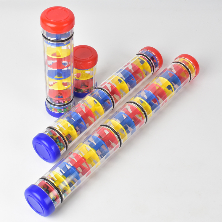 奥尔夫雨声器响筒雨声器乐器雨声沙漏响筒彩虹棒模拟玩具亲子教具