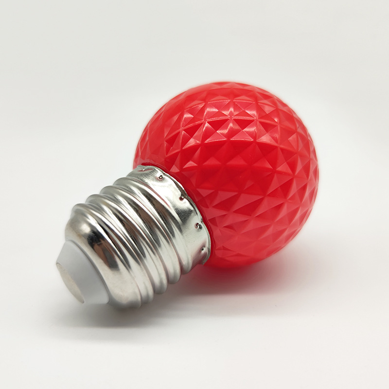 厂家批发g45彩泡七彩球泡灯彩灯装饰灯泡舞台蜡烛灯节假日圣诞节