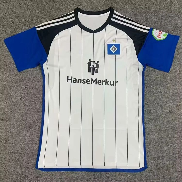 23-24赛季汉堡球衣巴内斯 格拉策尔 多姆普主客场冷门短袖足球服