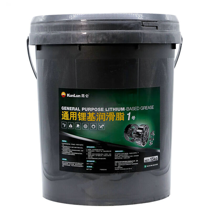 昆仑 通用锂基脂1号 润滑油润滑脂 1# 轴承电机黄油 15kg/桶-阿里巴巴